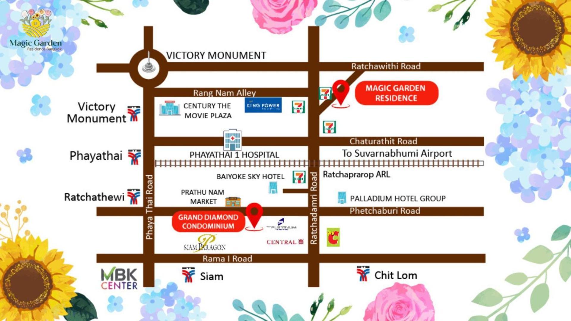 Magic Garden Residence Bangkok Luaran gambar